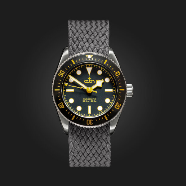 Meteor Grey Watch with Grey Braided Perlon NATO Strap.