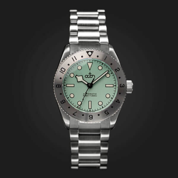 Lunar Blue Watch with Stainless Steel Bracelet