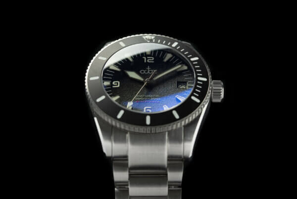 Bläckfisken - Black - Swiss Made Watch with Stainless Steel Bracelet - Image 2