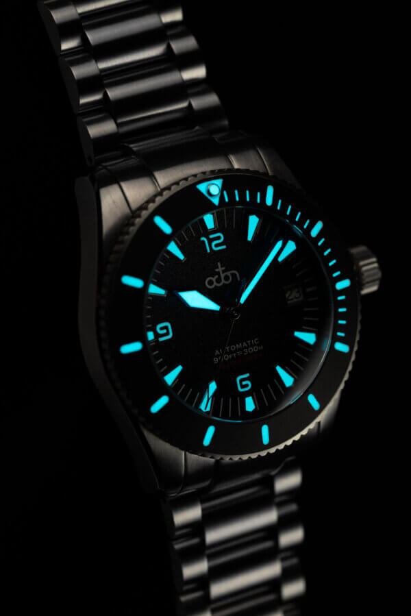 Bläckfisken - Black - Swiss Made Watch with Stainless Steel Bracelet - Image 5